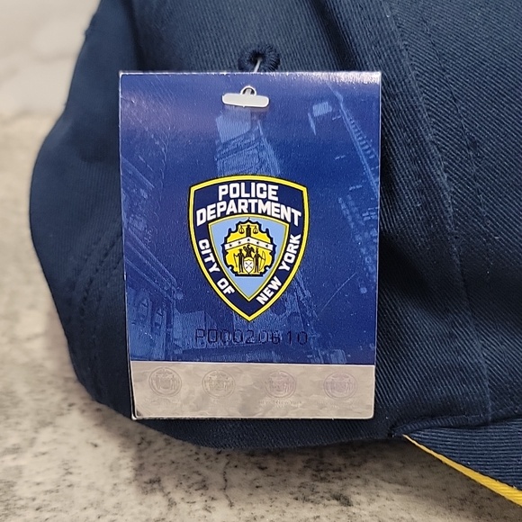 Navy NYPD Shield Hat baseball cap unisex NWT LAST ONE! - Picture 3 of 9